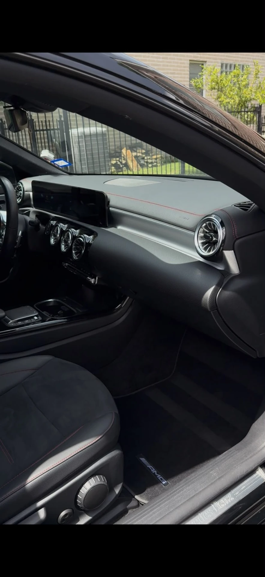 Mercedes-AMG interior detailed — dash, vents and carpets spotless